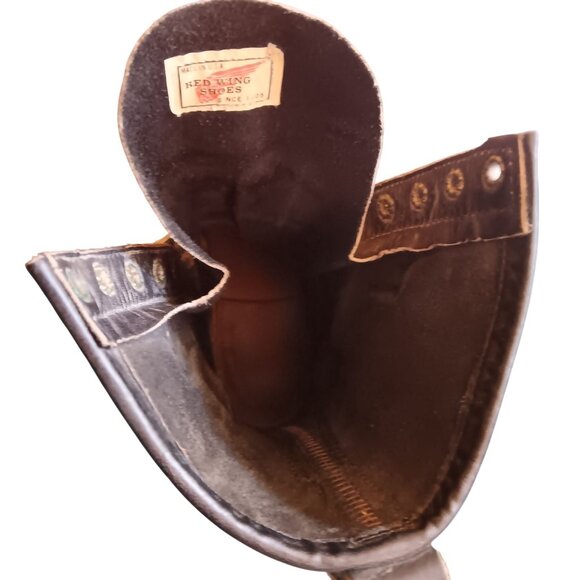 Vintage Red Wing 919 Green Sole 8.5 E Lineman Boots 12 6 code 1976 - Picture 14 of 15